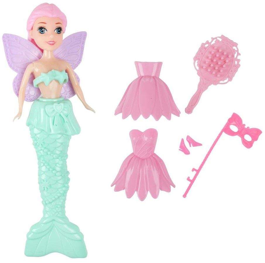Papusa sirena 21 cm cu accesorii TToys