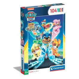 Puzzle 104 piese Clementoni Supercolor Paw Patrol Mighty Pups 27165 ...