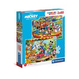 Puzzle 2 x 60 piese Clementoni Mickey and Friends 21620 | Hippoland