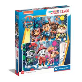 Puzzle 2 x 60 piese Clementoni Paw Patrol The Movie 24787 | Hippoland