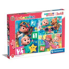 Puzzle 3 x 48 piese Clementoni Cocomelon | Hippoland