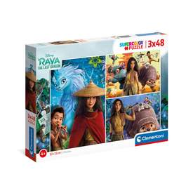 Puzzle 3 x 48 piese Clementoni Disney Raya | Hippoland