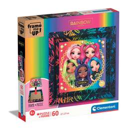 Puzzle 60 piese Clementoni Frame Me Up Rainbow High | Hippoland