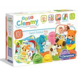 Set 10 cuburi de constructie moi Clementoni Soft Clemmy 17175| Hippoland