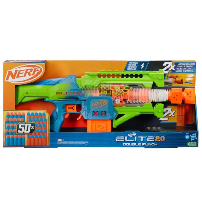 Blaster motorizat Hasbro Nerf Elite 2.0 Double Punch | Hippoland