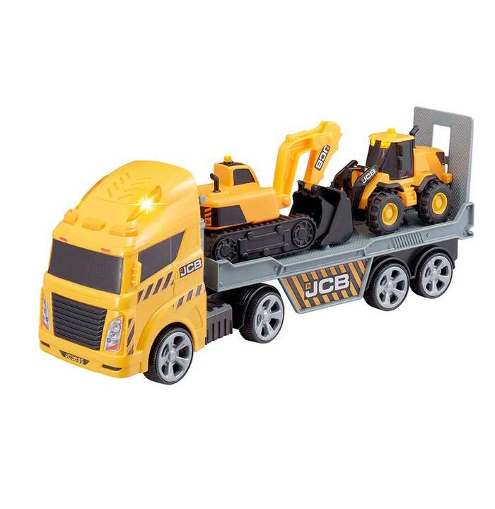 Hti Engine Transporter Camion transportator cu incarcator si excavator HTI Teamsterz | Hippoland