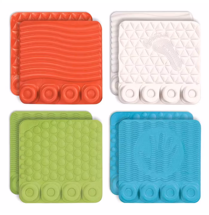 Covor senzorial Soft Clemmy cu 8 cuburi constructie| Hippoland