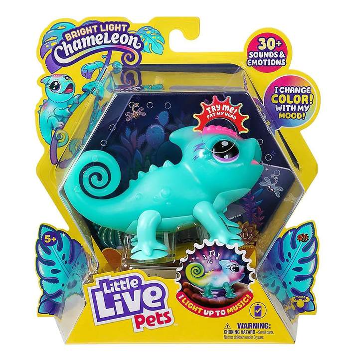Jucarie interactiva Little Live Pets Cameleon Stralucitor Verde