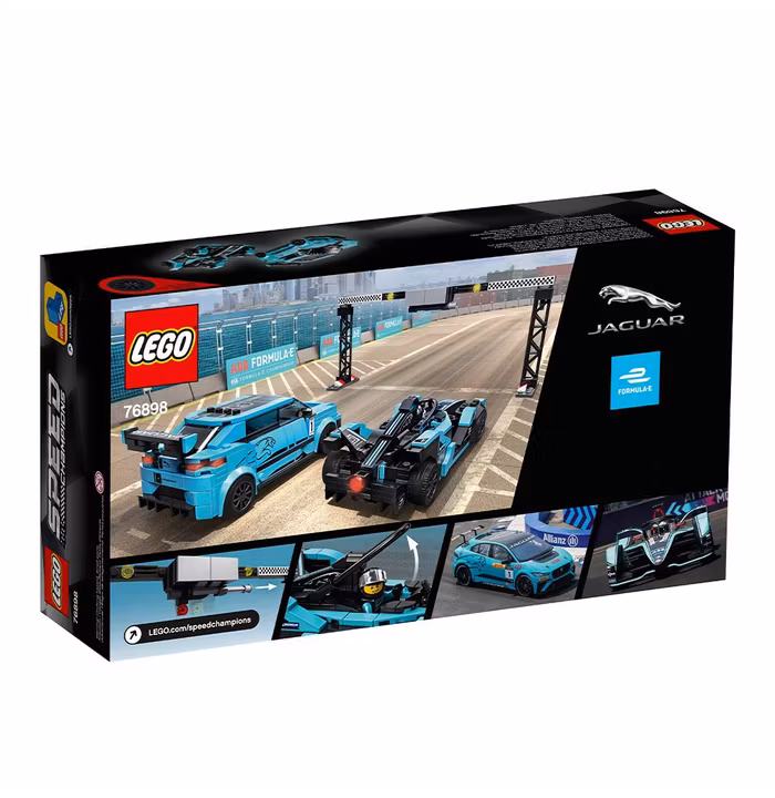 Lego Speed Champions Formula E Panasonic Jaguar Racing si Jaguar I