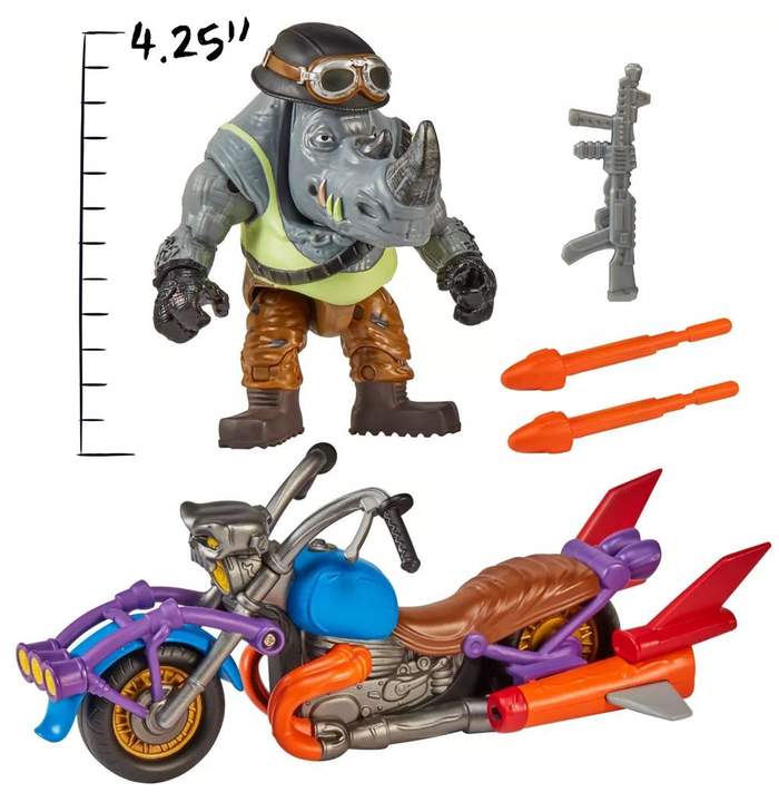 Motocicleta cu figurina Testoasele Ninja Haosul Mutantilor | Hippoland