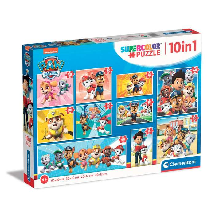 Puzzle 10 in 1 Clementoni Paw Patrol | Hippoland
