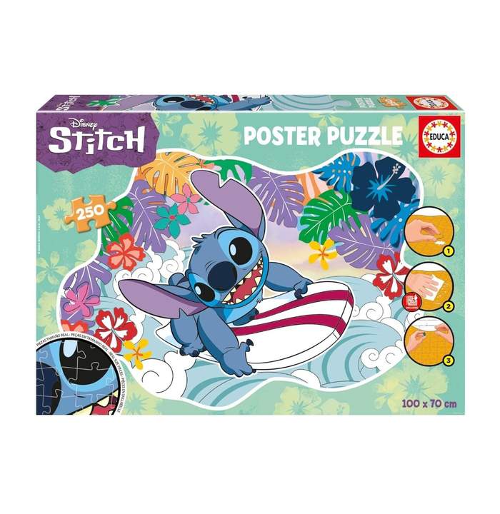 Puzzle 250 piese Educa Poster Disney Stitch | Hippoland