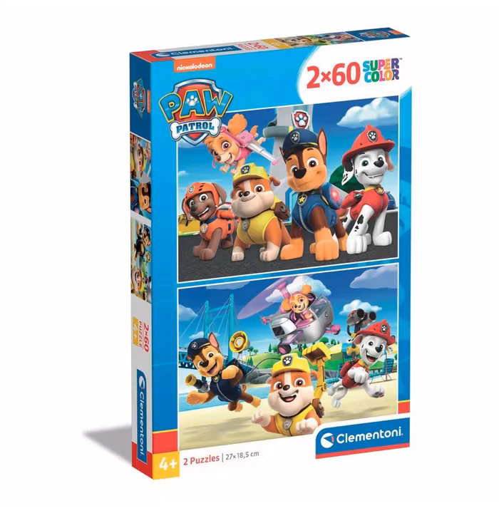 Puzzle 2 x 60 piese Clementoni Paw Patrol 21623 | Hippoland