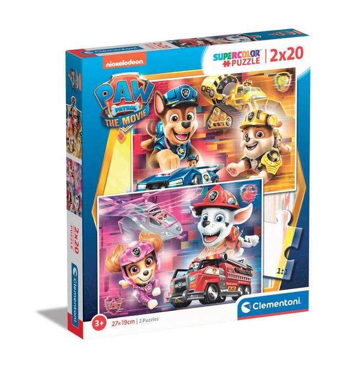 Puzzle 2x20 piese Clementoni Paw Patrol The Movie 24786 | Hippoland