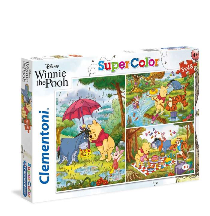 Puzzle 3x48 piese Clementoni Winnie The Pooh | Hippoland