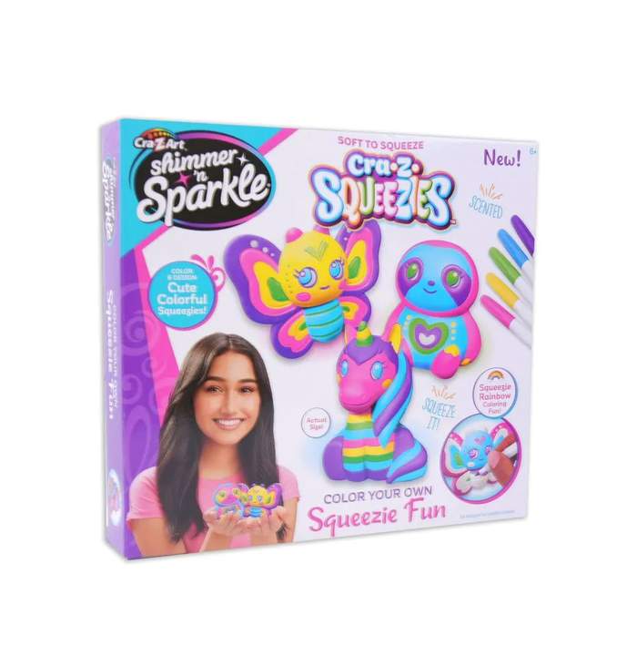 Set creativ figurine moi de colorat CrazArt Cra-Z-Squeezies Squeezie ...