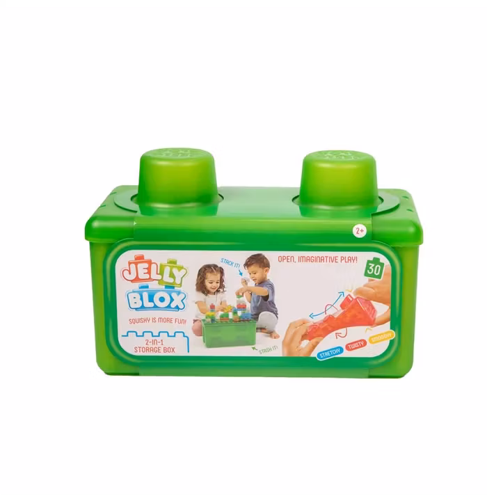 Set cuburi elastice de constructie Jelly Box 30 piese | Hippoland
