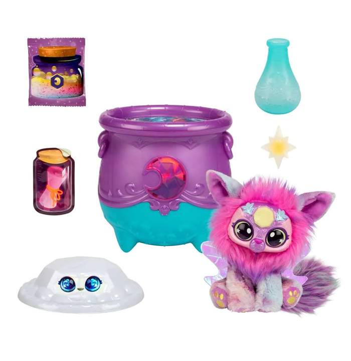 【新品】IN THE SPOTLIGHT LIMITED SET/MOUSSY① Set de joaca Cazanul magic Moose Magic Mixies cu Surpriza Albastra