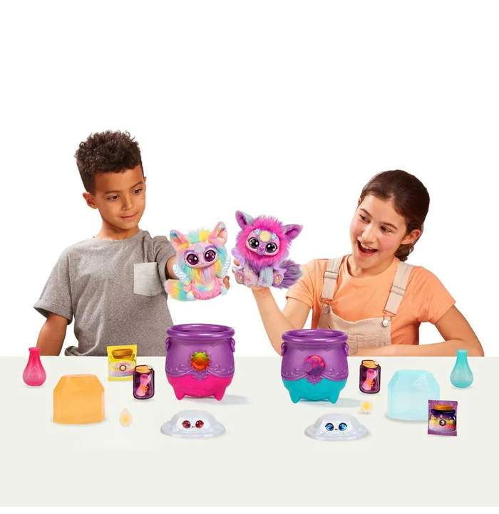 Set de joaca Cazanul magic Moose Magic Mixies cu Surpriza Albastra