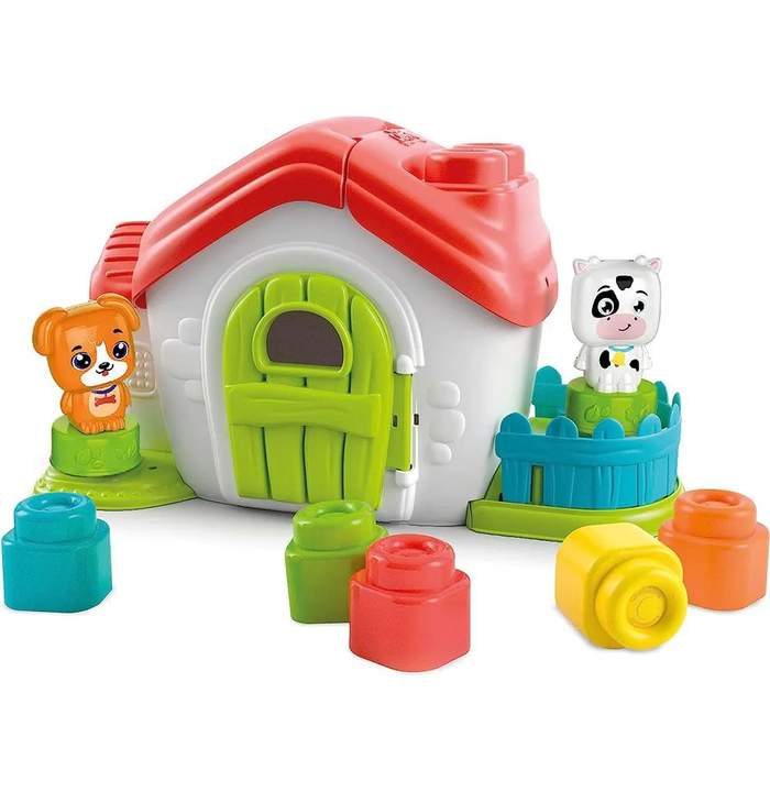 Set de joaca Ferma Clemmy cu cuburi moi si 2 figurine| Hippoland